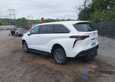 2025 Toyota Sienna Le из США, поврежденный, VIN 5TDKRKEC5SS252047